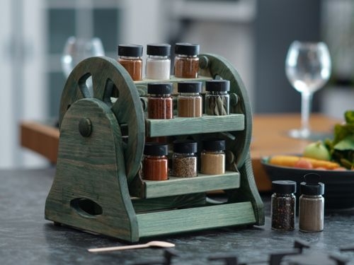 Wheel Spice Rack