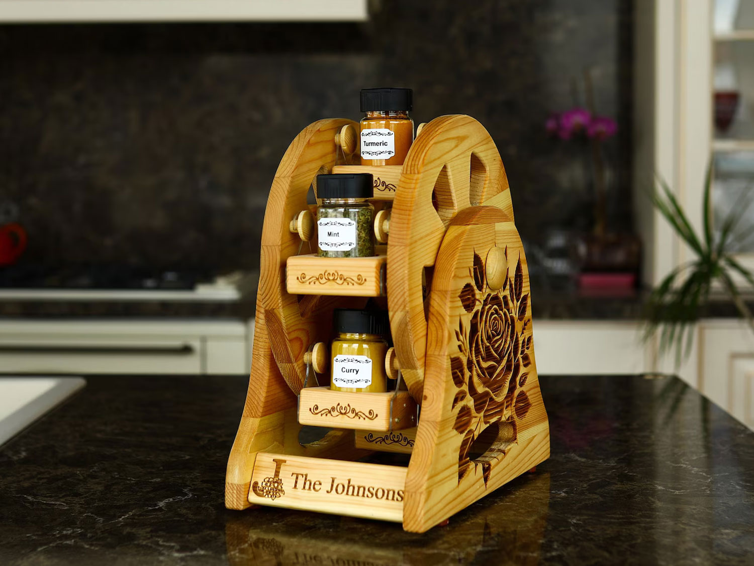 Personalized Spice Rack Wall